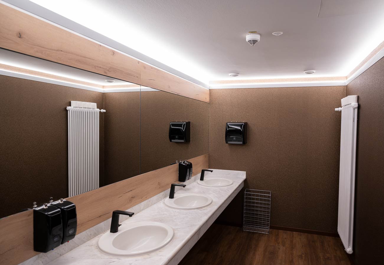 Toilettenbeleuchtung im Hotel Post in Altötting