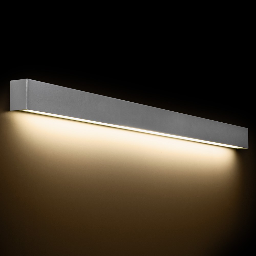 Licht-Trend Convert 1 innovativer LED Wandstrahler mit Dimmer Alu-Gebürstet Wand 