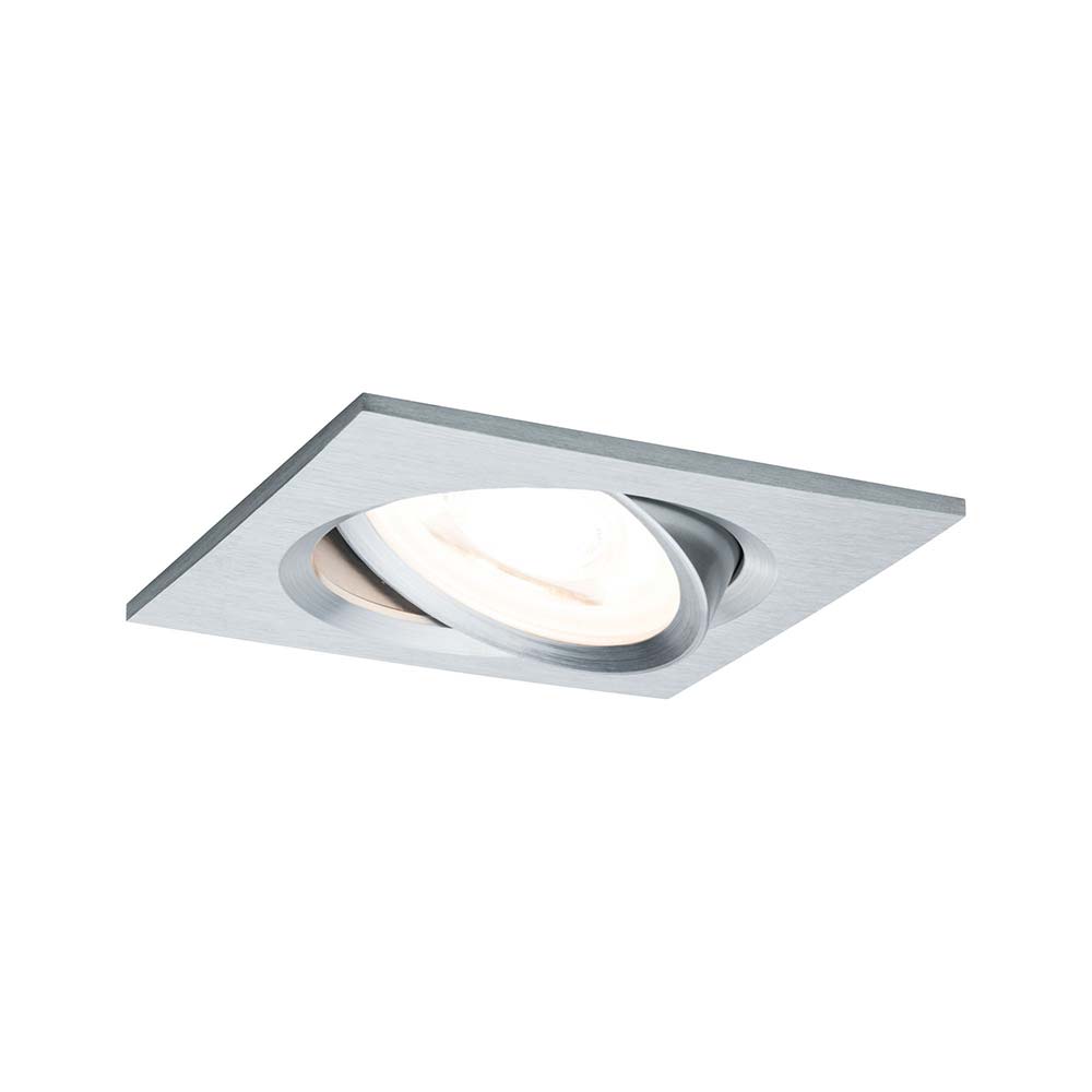 S.Luce Einbauleuchte Nova eckig schwenkbar LED 1x6,5W 2700K GU10