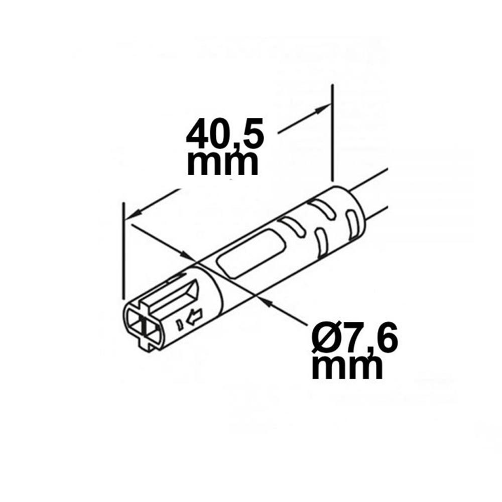 Mini-Plug Anschlusskabel männlich 1m 2x0.75 schwarz max. 24V/6A 2