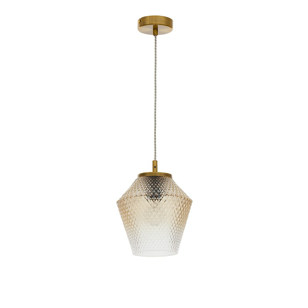 Nova Luce Magio Lampe à suspendre Cognac Dégradé de couleurs 1