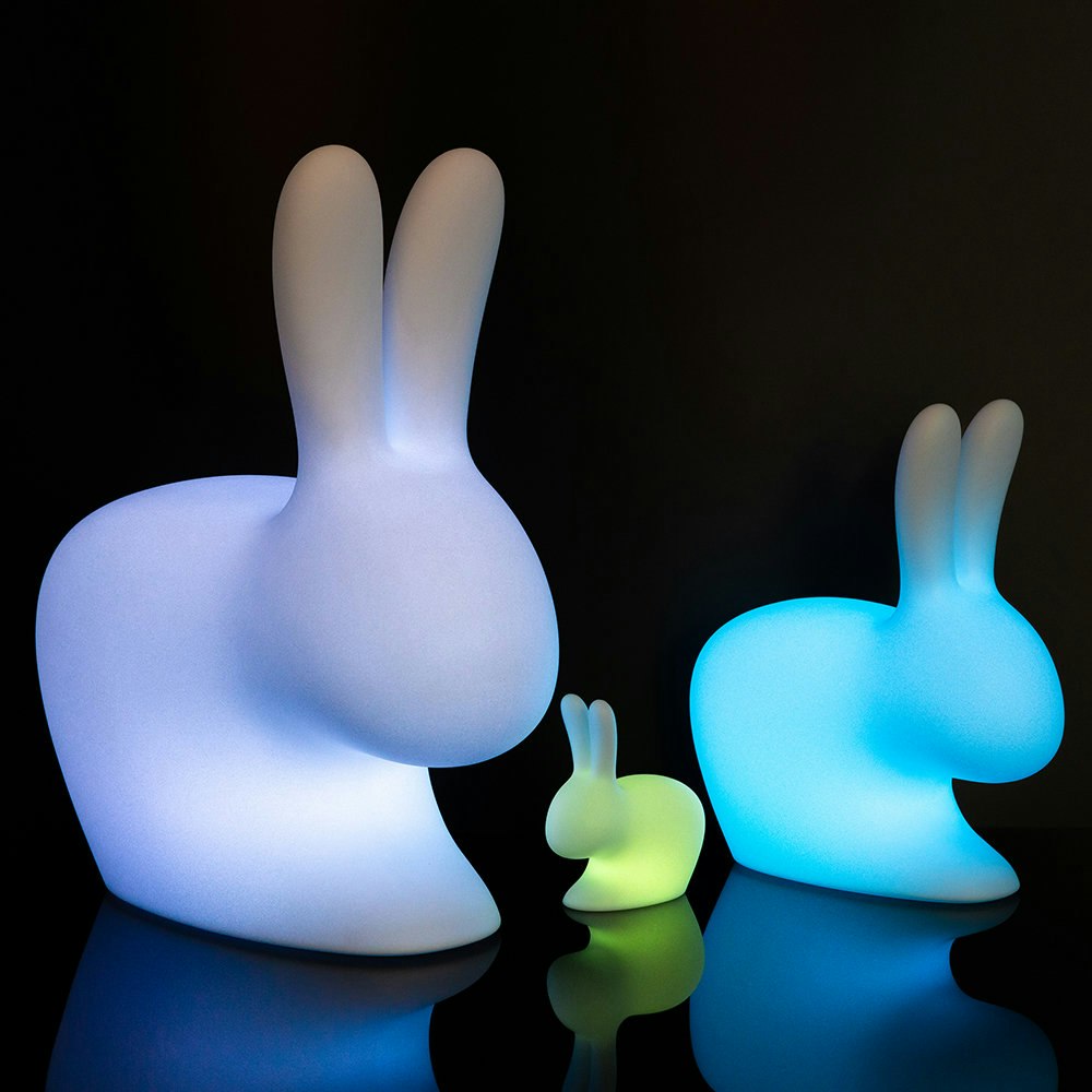 Qeeboo Rabbit LED Dekolampe mit farbigem Licht zoom thumbnail 5