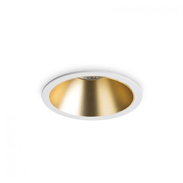 Ideal Lux LED Einbaustrahler Game Round Weiß, Gold 1