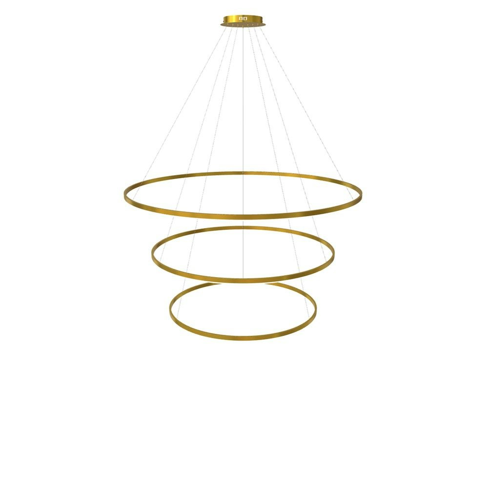 s.luce LED 3er-Ring Lampes suspendues Combinaison centrée 2