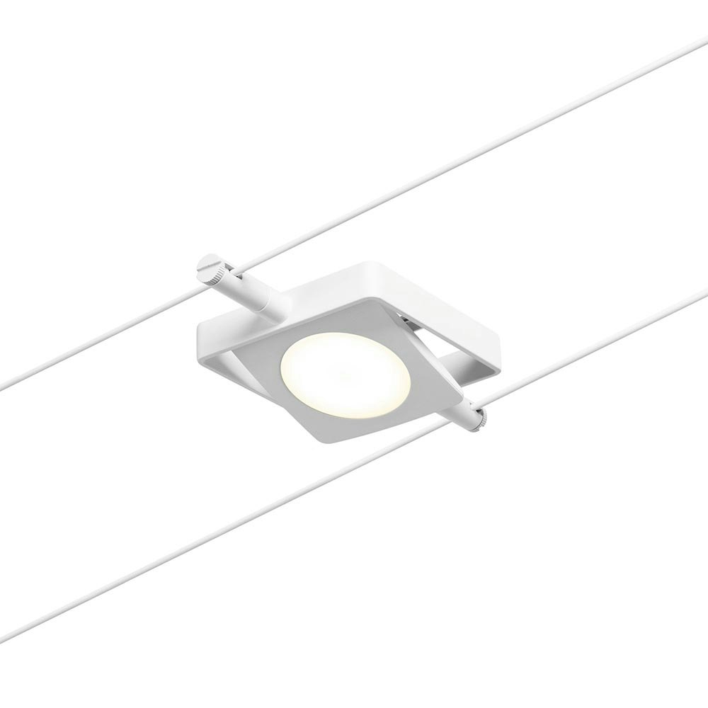 CorDuo LED Seilsystem Mac Einzelspot Weiß-Matt, Chrom thumbnail 3