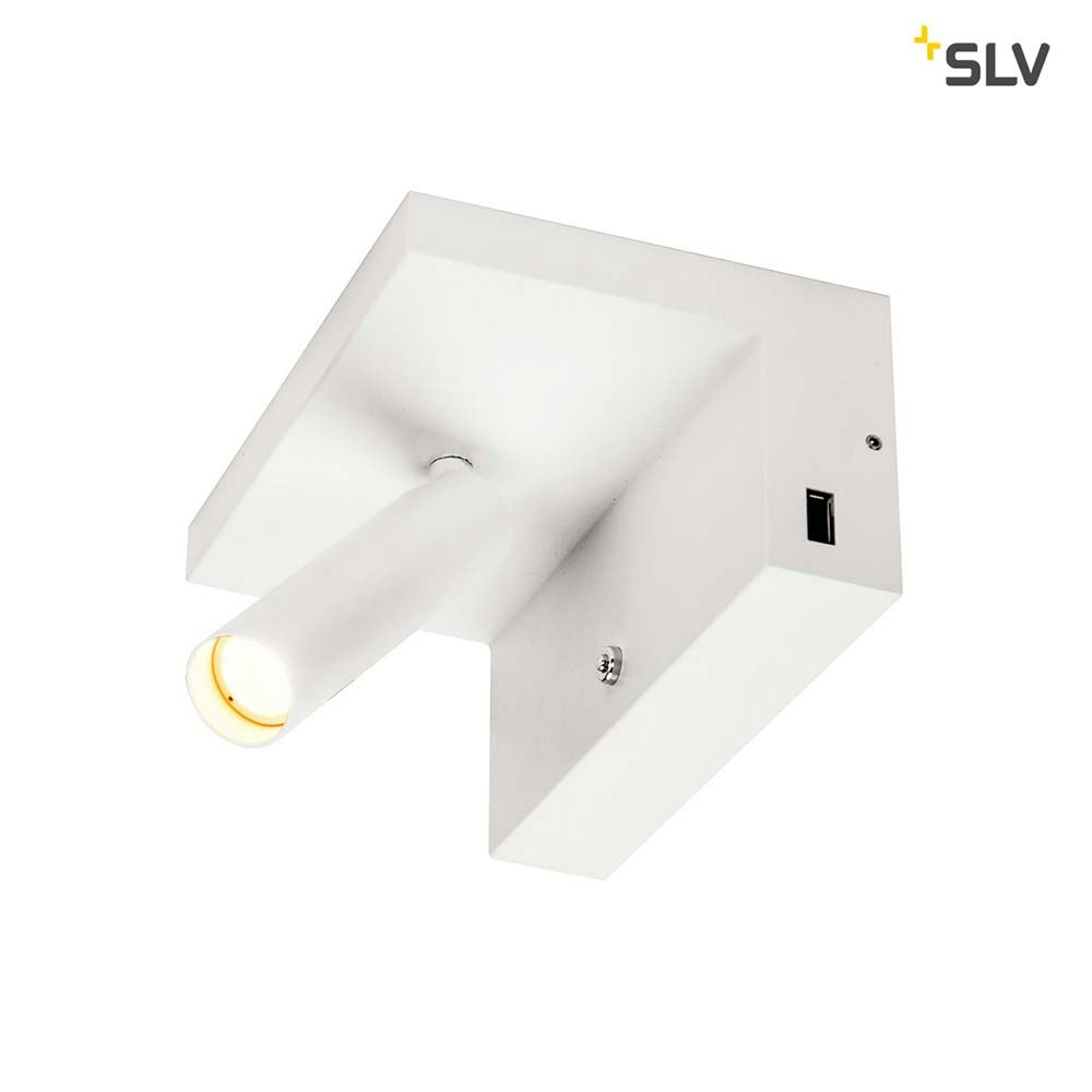 SLV Karpo Bedside LED Wandaufbauleuchte Weiß thumbnail 4