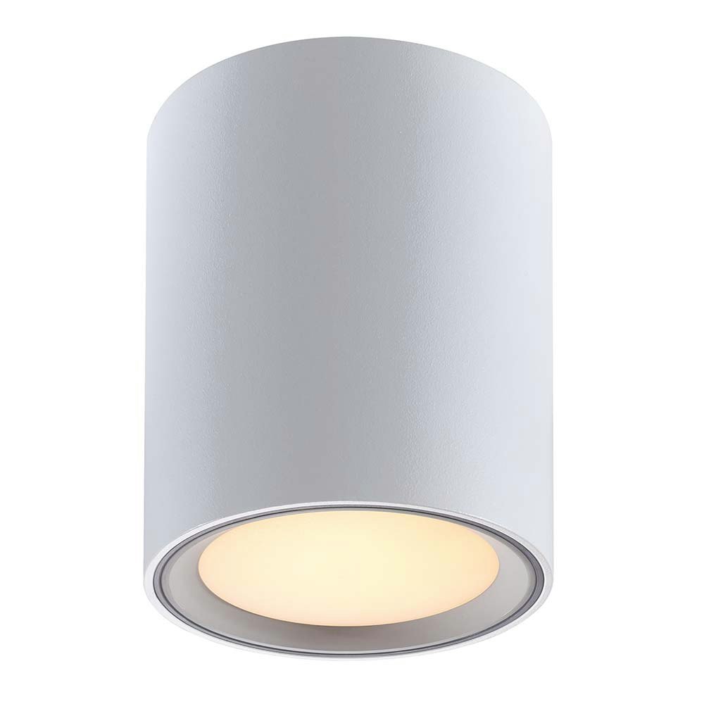 Nordlux LED Deckenlampe Fallon Weiß, Gebürsteter Stahl zoom thumbnail 1