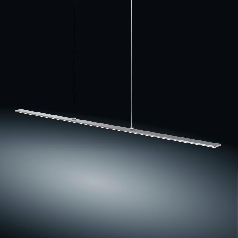 S.Luce Lexx LED-Hängeleuchte EasyLift 109cm 1820lm Dimmbar Alu