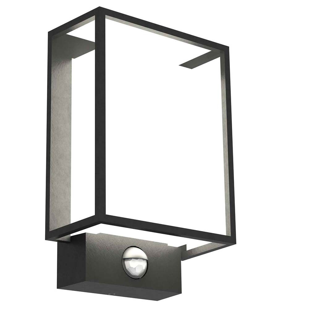 S.Luce Nordlux LED Sensor-Wandlampe Nestor IP44 Dimmbar Schwarz