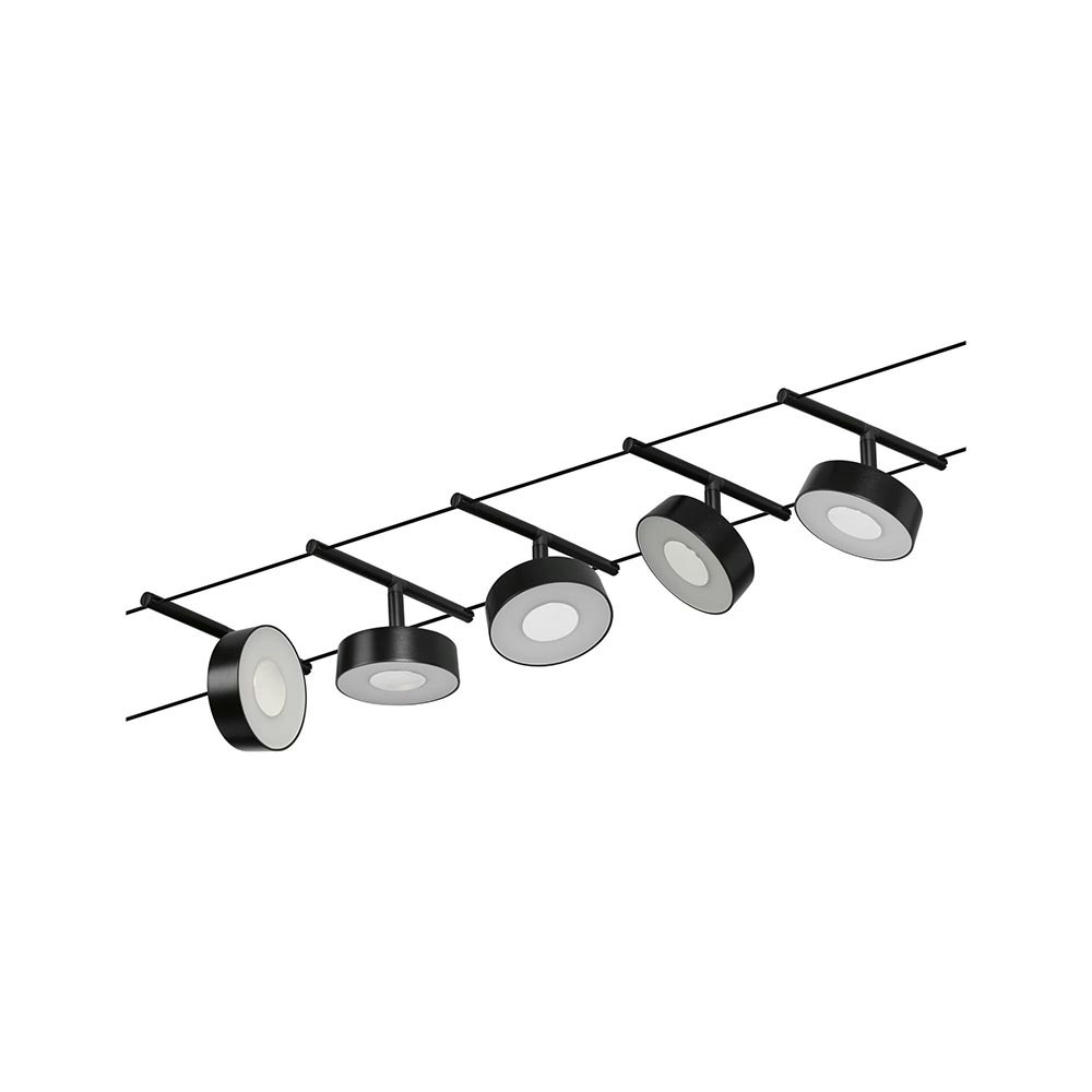 CorDuo LED système de câble Circle set de base noir mat, chrome thumbnail 3