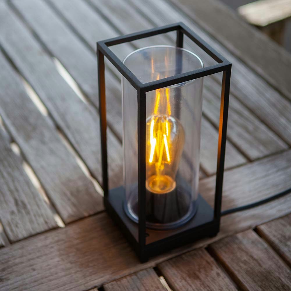 Lampe de table d'extérieur Flair avec cylindre en verre thumbnail 3