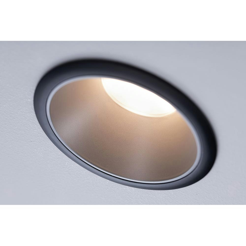 LED Einbauleuchte Cole LED Rund 8,8cm Schwarz, Silber thumbnail 5