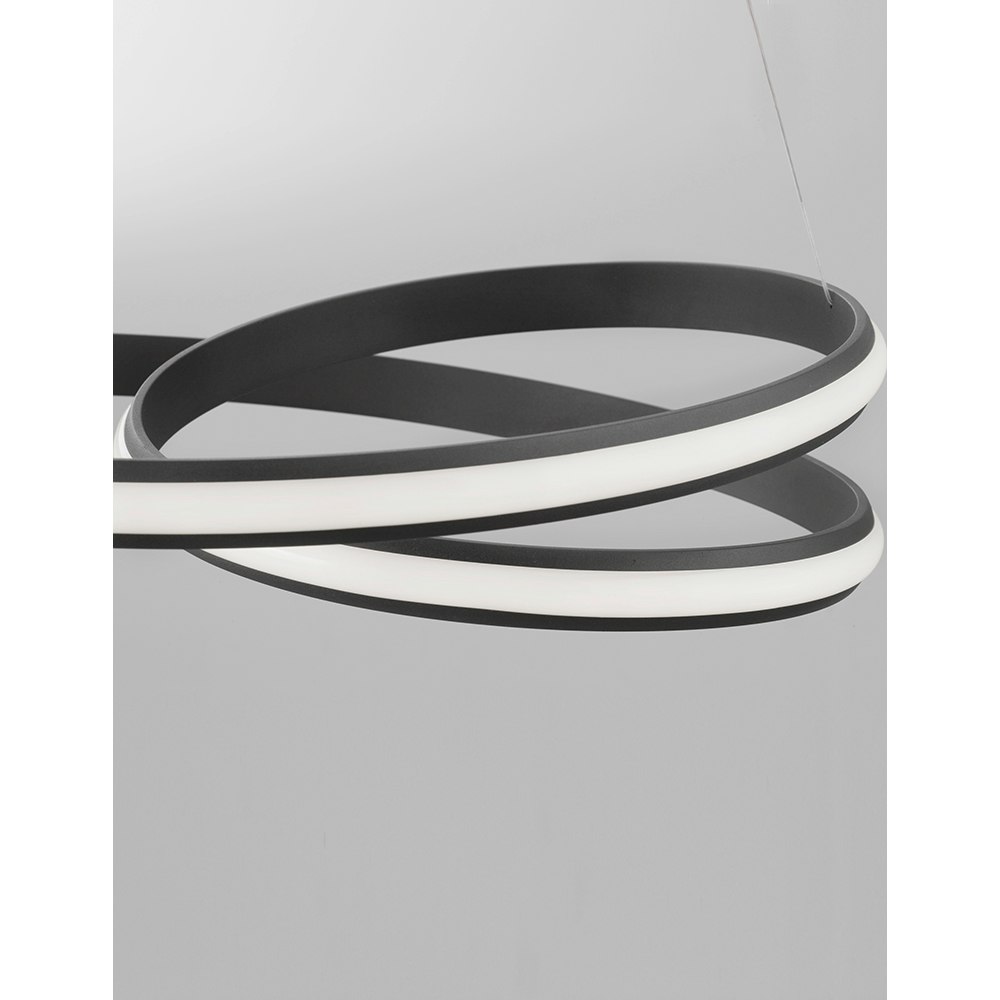 Nova Luce Malvi LED Hängelampe Sandig-Schwarz thumbnail 5