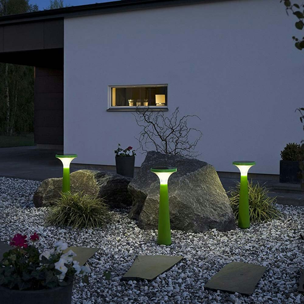 Lampe de terrasse solaire LED Assisi Aton Vert 1
