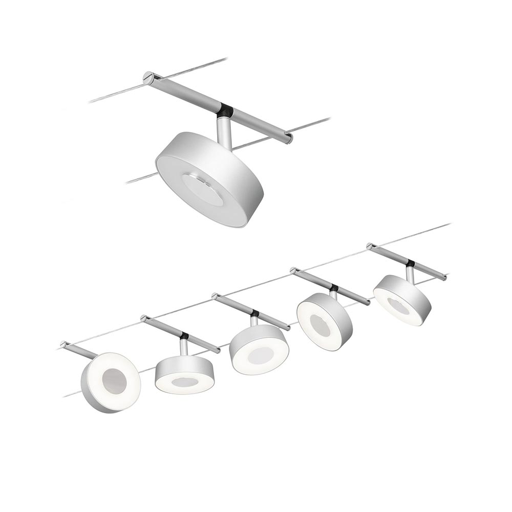 S.Luce CorDuo LED Seilsystem Circle Basis-Set Chrom