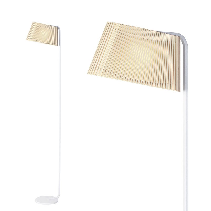 S.Luce LED Stehleuchten Owalo 7010 aus Holz 168cm