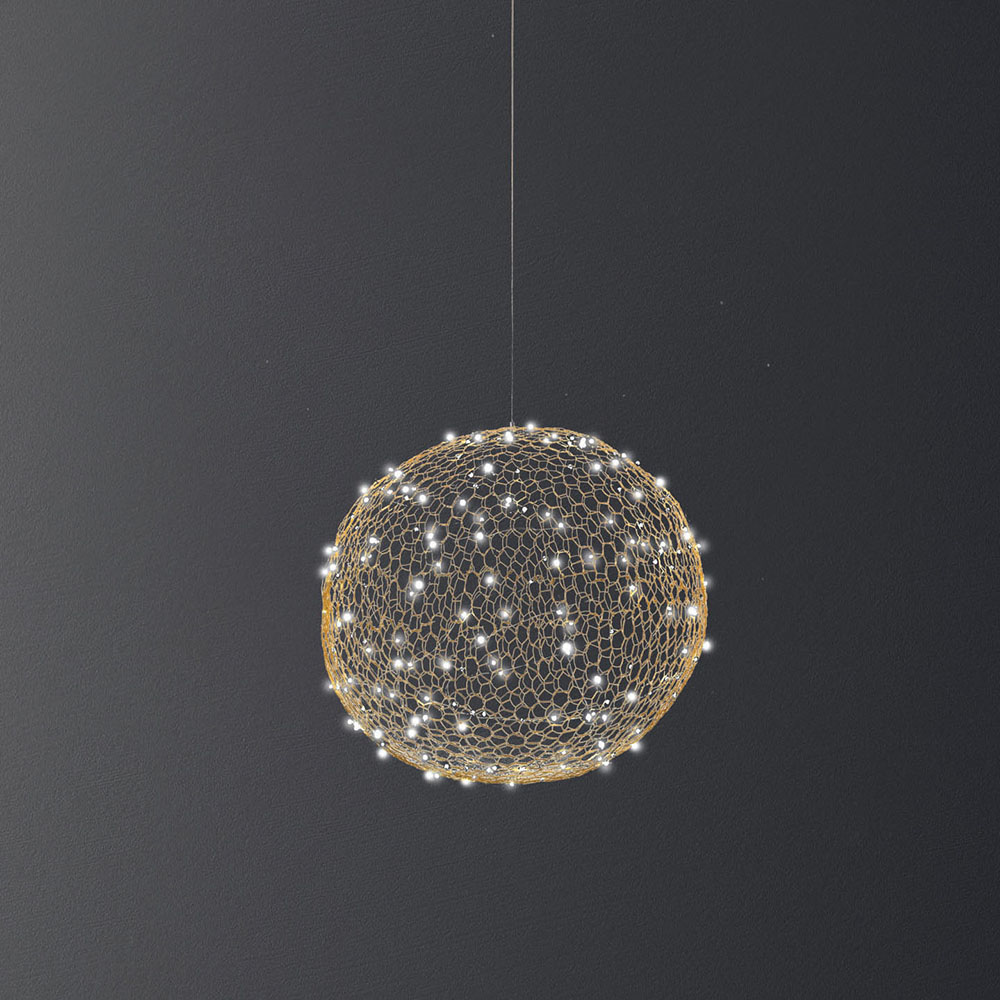 S.Luce Fabas Luce Sumter LED Pendelleuchte Ø 50cm Ball