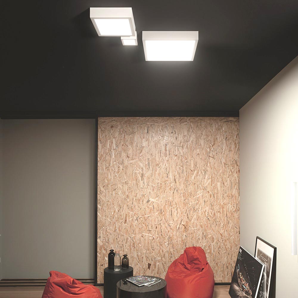 S.Luce Linea Light Box SQ LED-Deckenleuchte Medium