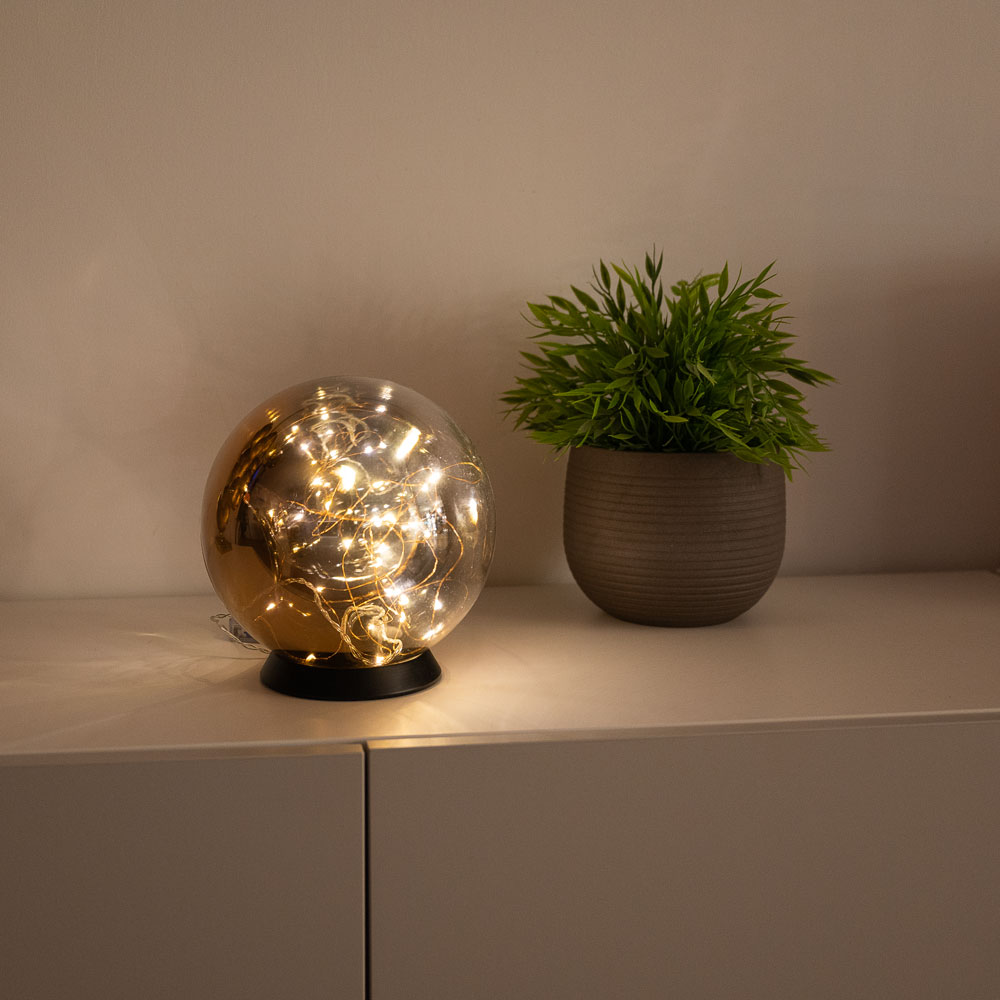 S.Luce s.luce Orb LED-Dekolampe Glaskugel Ornament