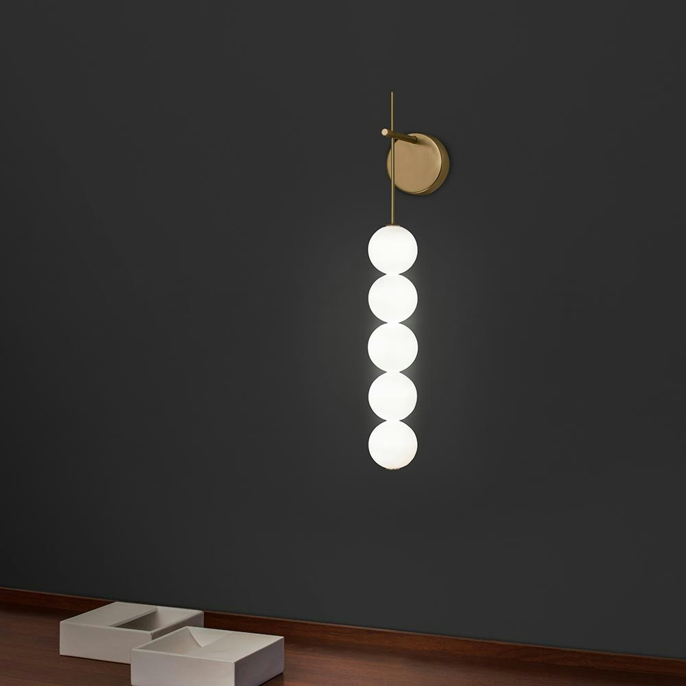Terzani Abacus LED Wandlampe mit 5 Kugeln 