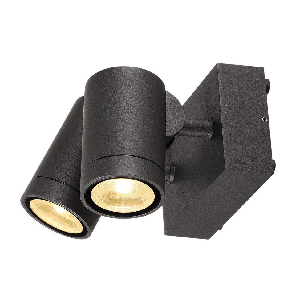 S.Luce SLV Gunnsy Wall LED Wandleuchte Anthrazit 2x8W 3000K