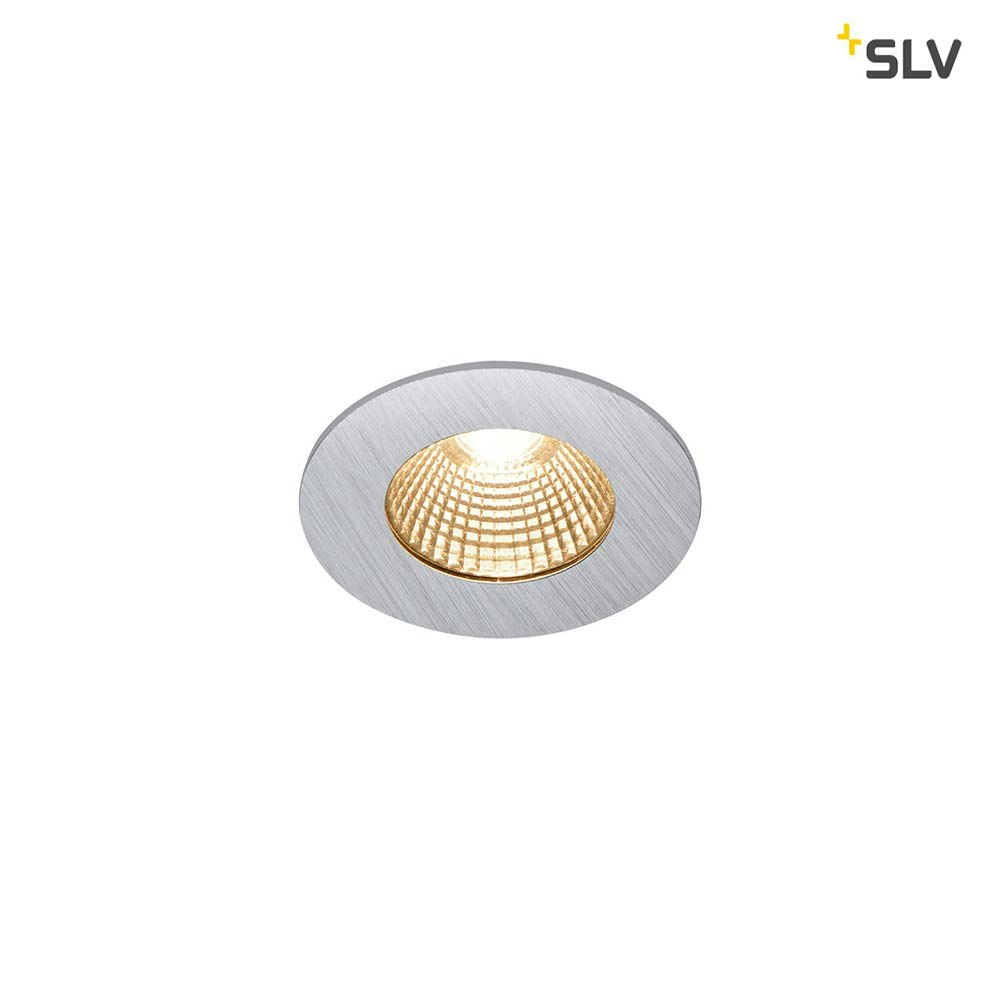SLV Patta-I LED Außen-Einbauleuchte Rund IP65 Silber zoom thumbnail 1
