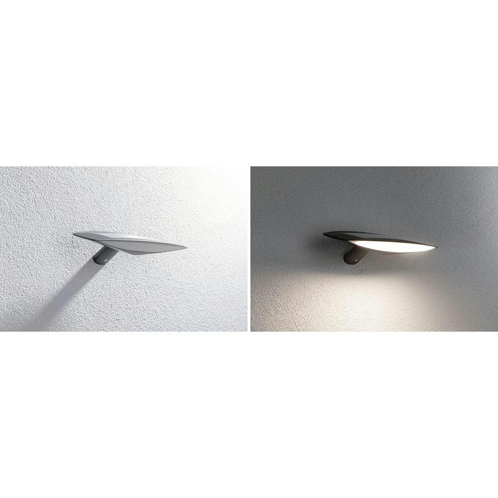 Lampada da parete solare a LED per esterni Kiran Motion Sensor Antracite thumbnail 4