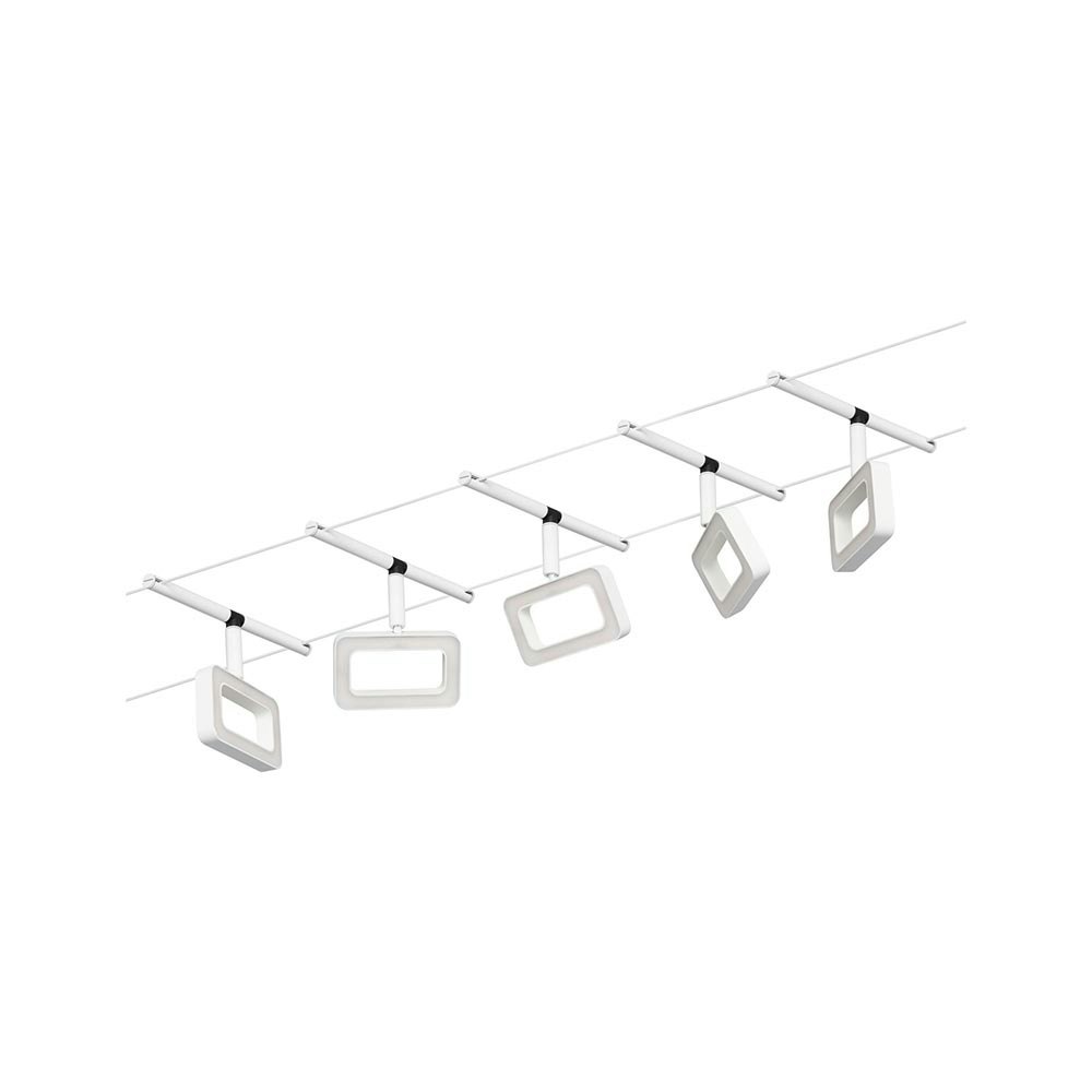 CorDuo LED système de câble Frame kit de base blanc mat, chrome thumbnail 3