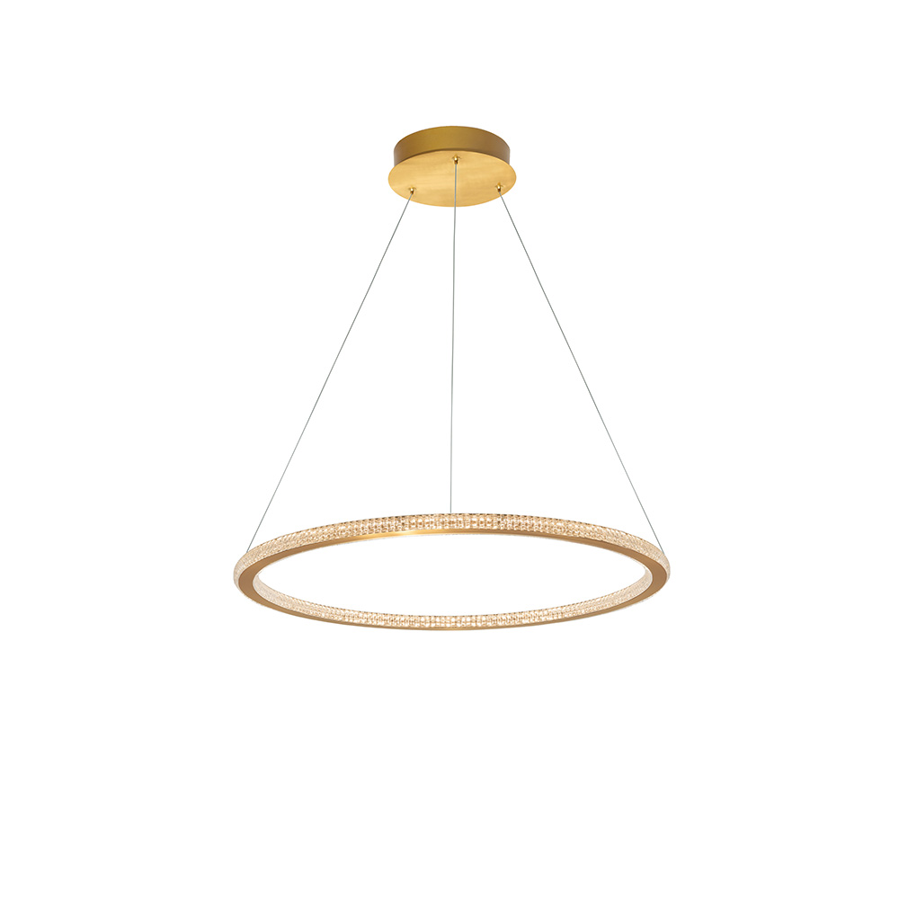 S.Luce Nova Luce Cilion LED Hängelampe Ø 60cm Messing, Gold