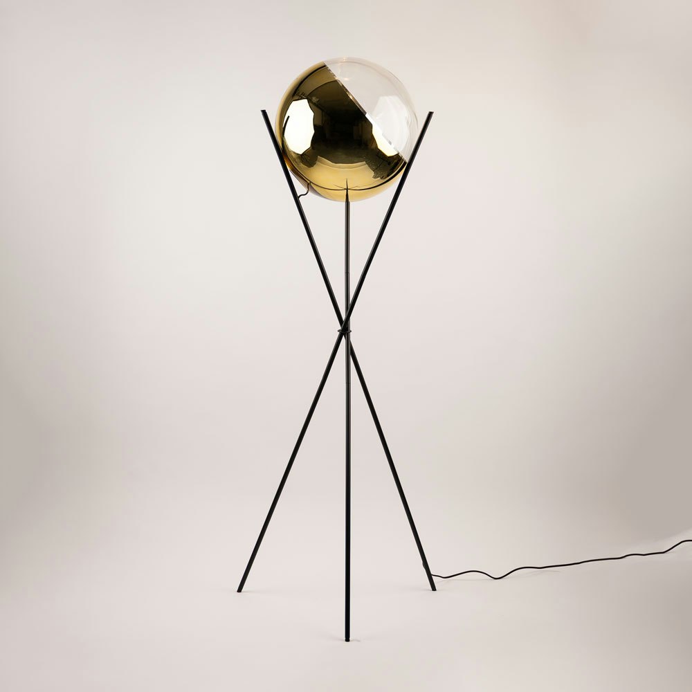 s.luce Orb Tripod Glaskugel Stehlampe Dreibein 160cm 1
