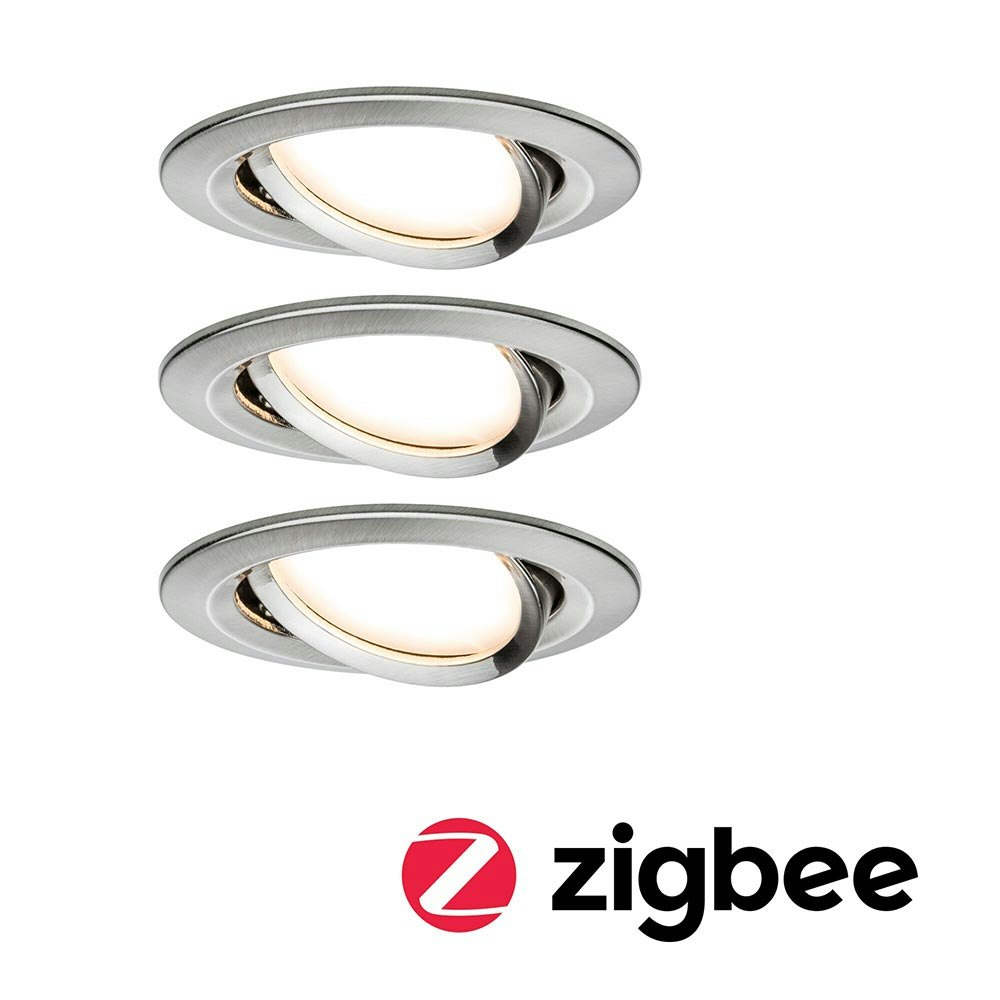 LED Recessed Luminaire Smart Home Zigbee Nova Plus Basic Set 1