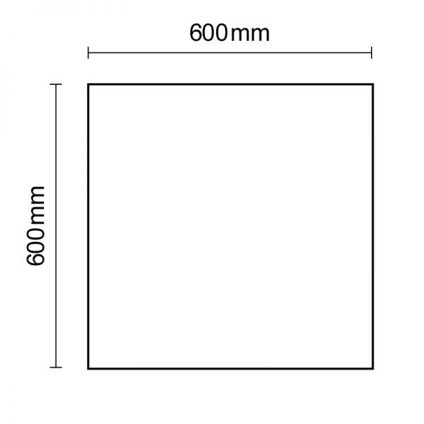LED Panel rahmenlos 600 Warmweiß Dimmbar 4700lm Weiß zoom thumbnail 6