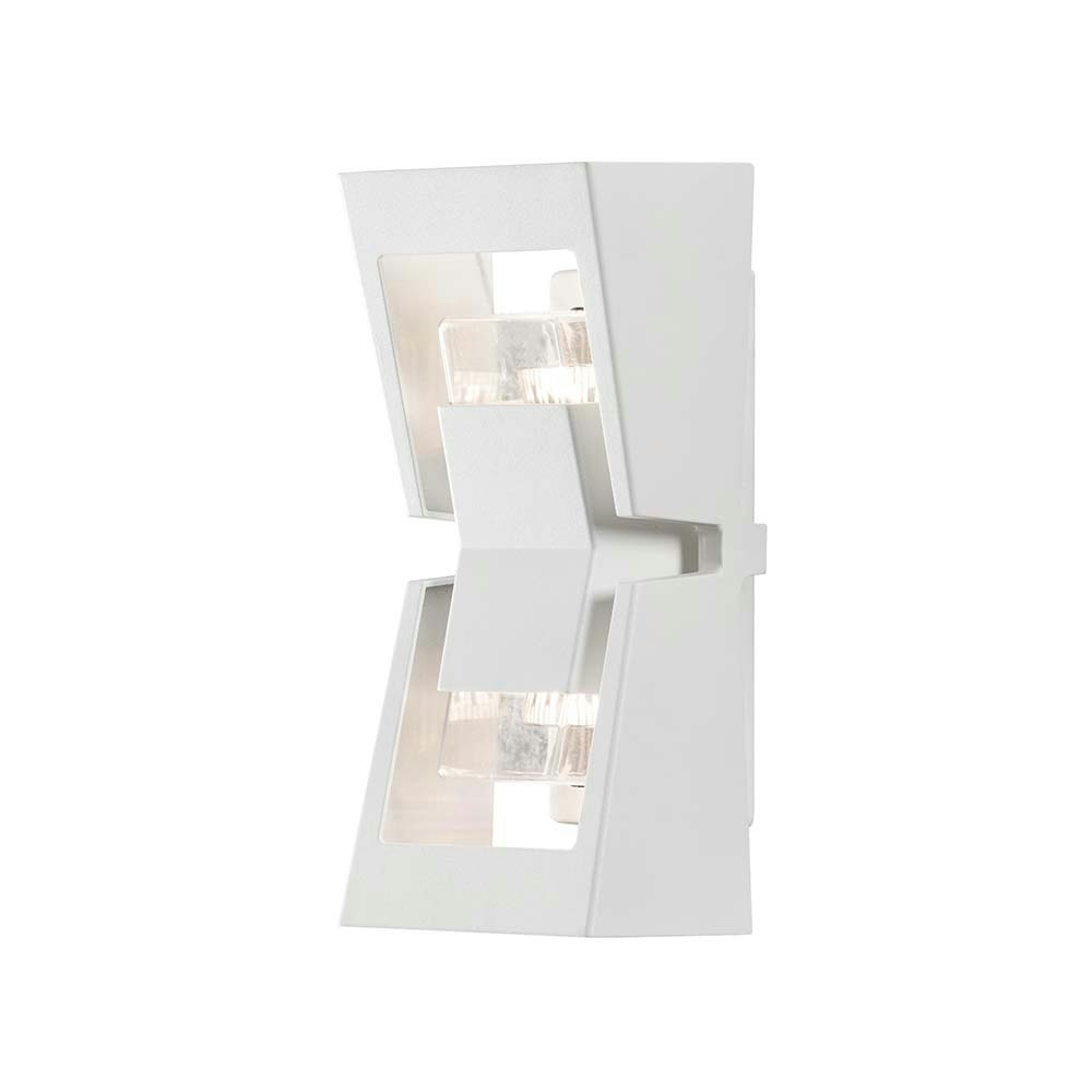 Potenza Außen-Wandleuchte Weiß, klares Acrylglas thumbnail 3