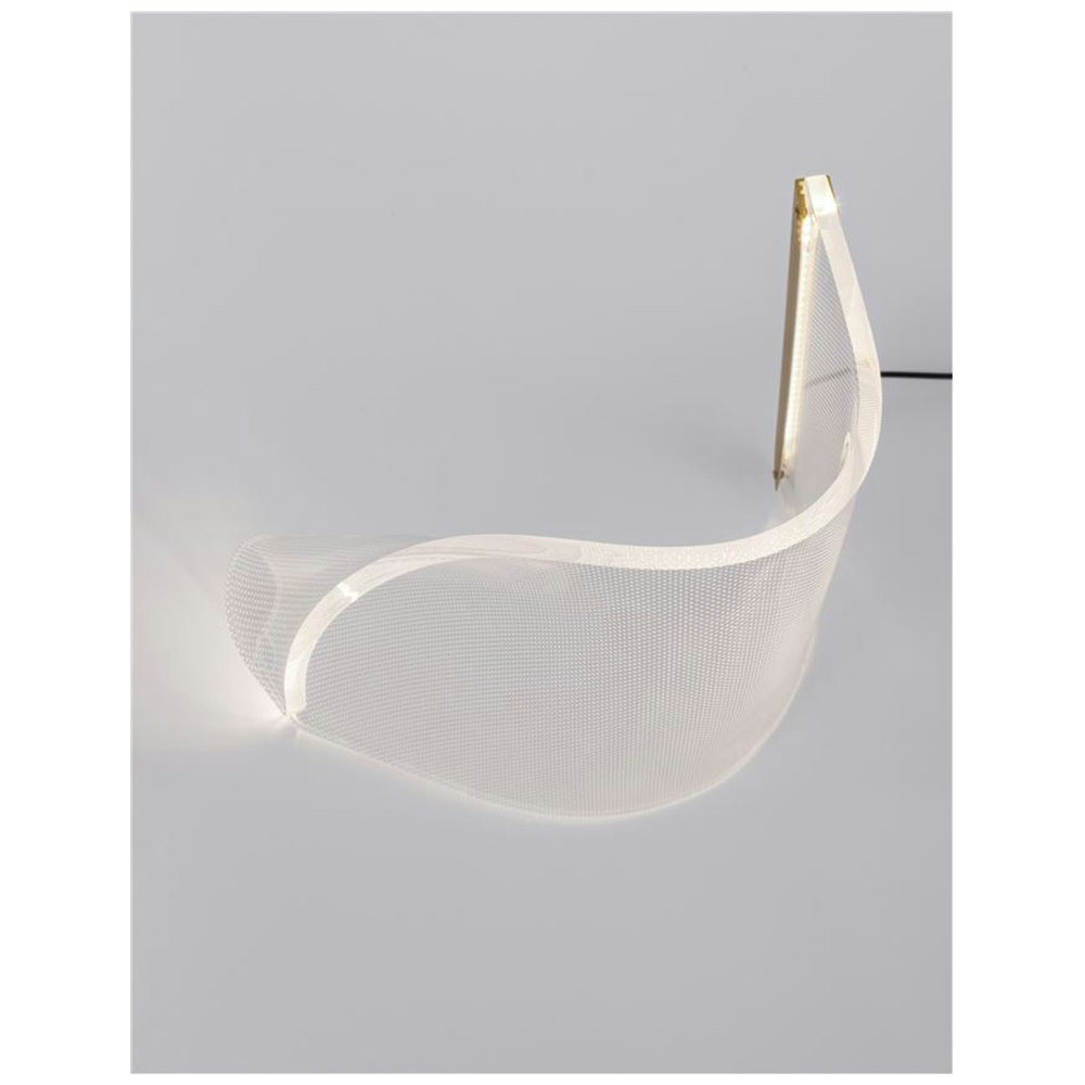 Nova Luce Siderno LED lampe de table acrylique claire thumbnail 3