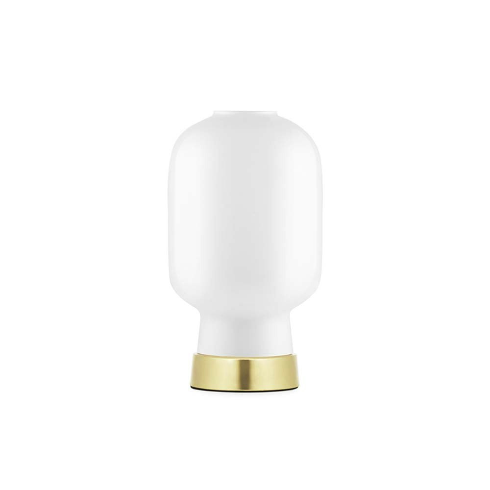 Tischlampe Amp im Skandi-Look Weiß, Messing 1