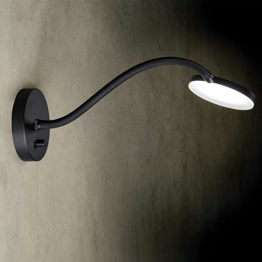 Holtkötter LED-Wandleuchte Flex W mit Drehdimmer Schwarz thumbnail 1