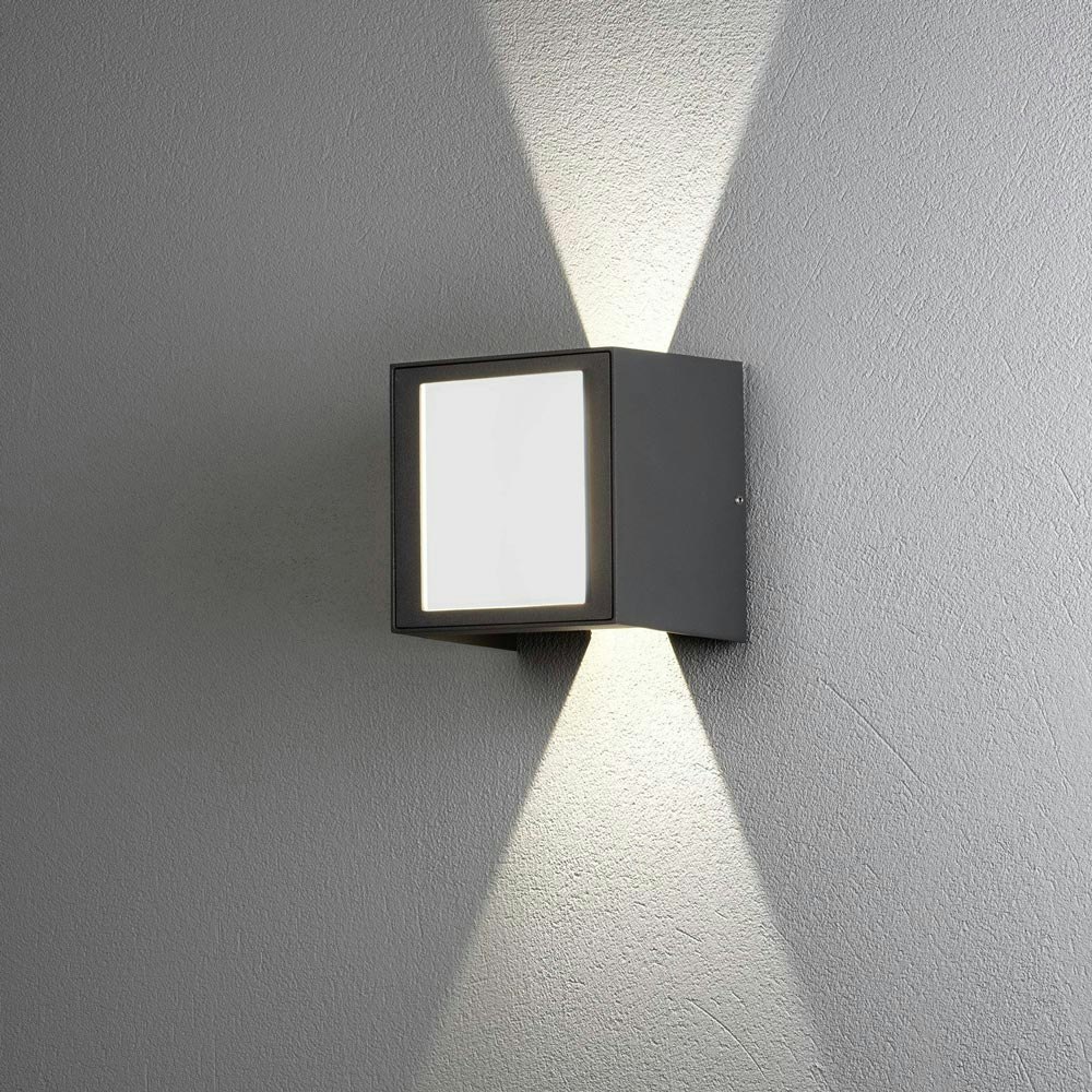 Cremona XL LED Außen-Wandleuchte Lichtstrahl einstellbar Anthrazit zoom thumbnail 1