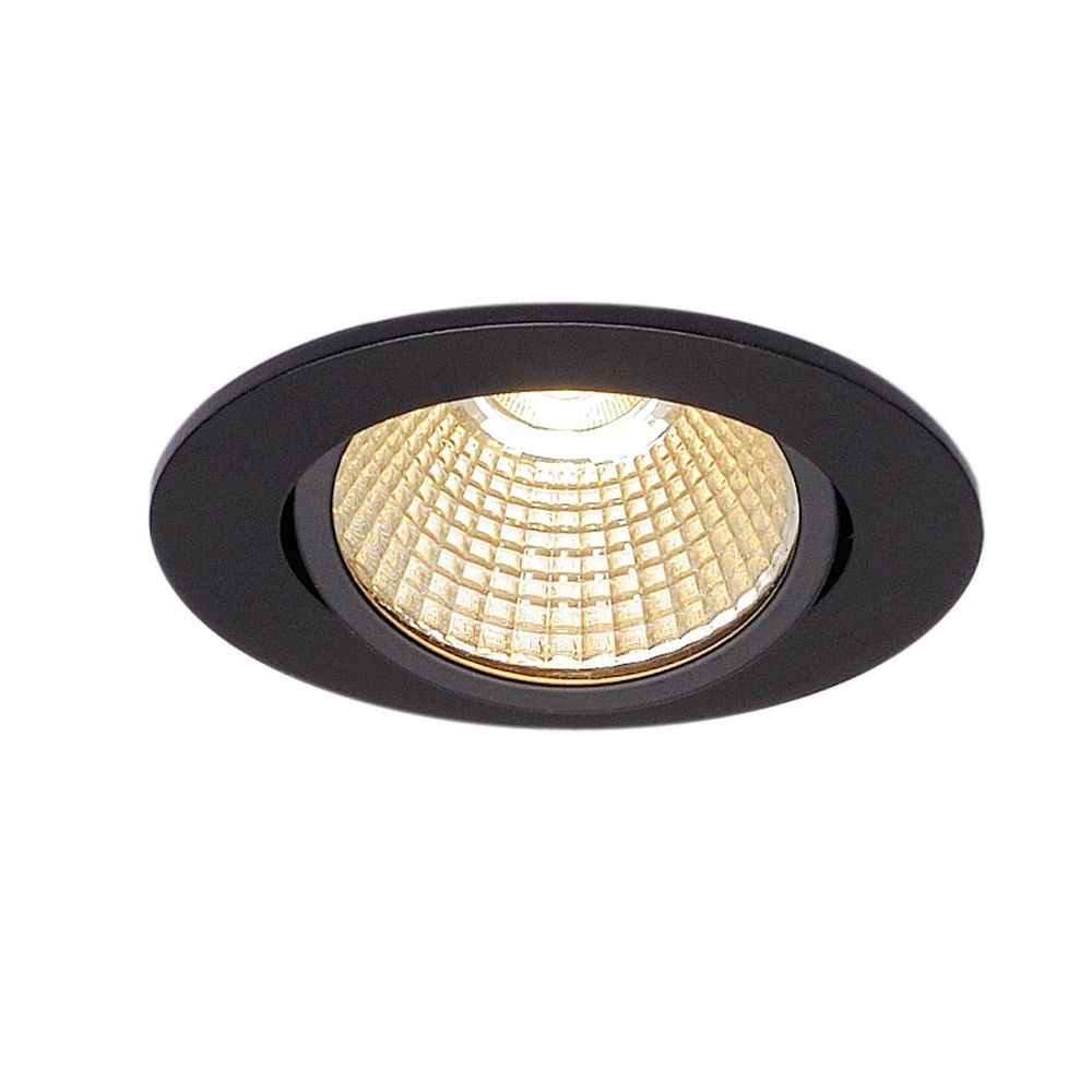 S.Luce SLV New Tria 68 LED DL Round Set Schwarz 9W 38° 3000K inkl. Treiber