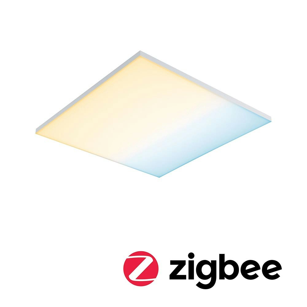 Panneau LED Smart Home Zigbee Velora Carré Blanc Mat 1