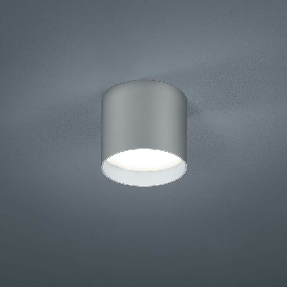 Helestra LED Deckenlampe Dora Silberfarben-Matt 