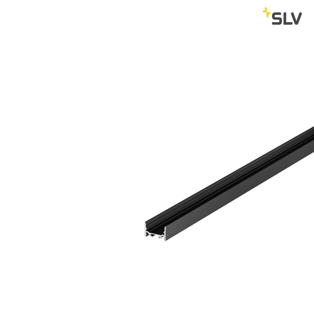 SLV Grazia 20 LED Aufbauprofil Flach Glatt 1m Schwarz 