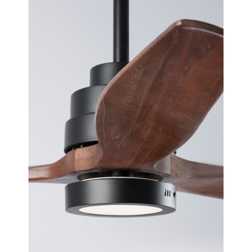 Nova Luce Sabal LED Ventilator Stahl Holz thumbnail 3