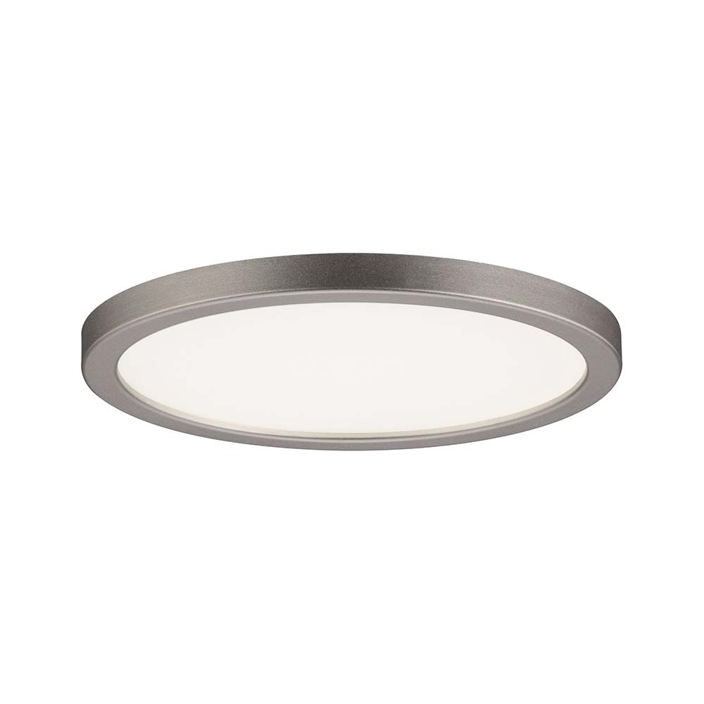 S.Luce EBL Set Panel Areo rund dim IP44 1x8W 3000K 120mm Nickel-Matt