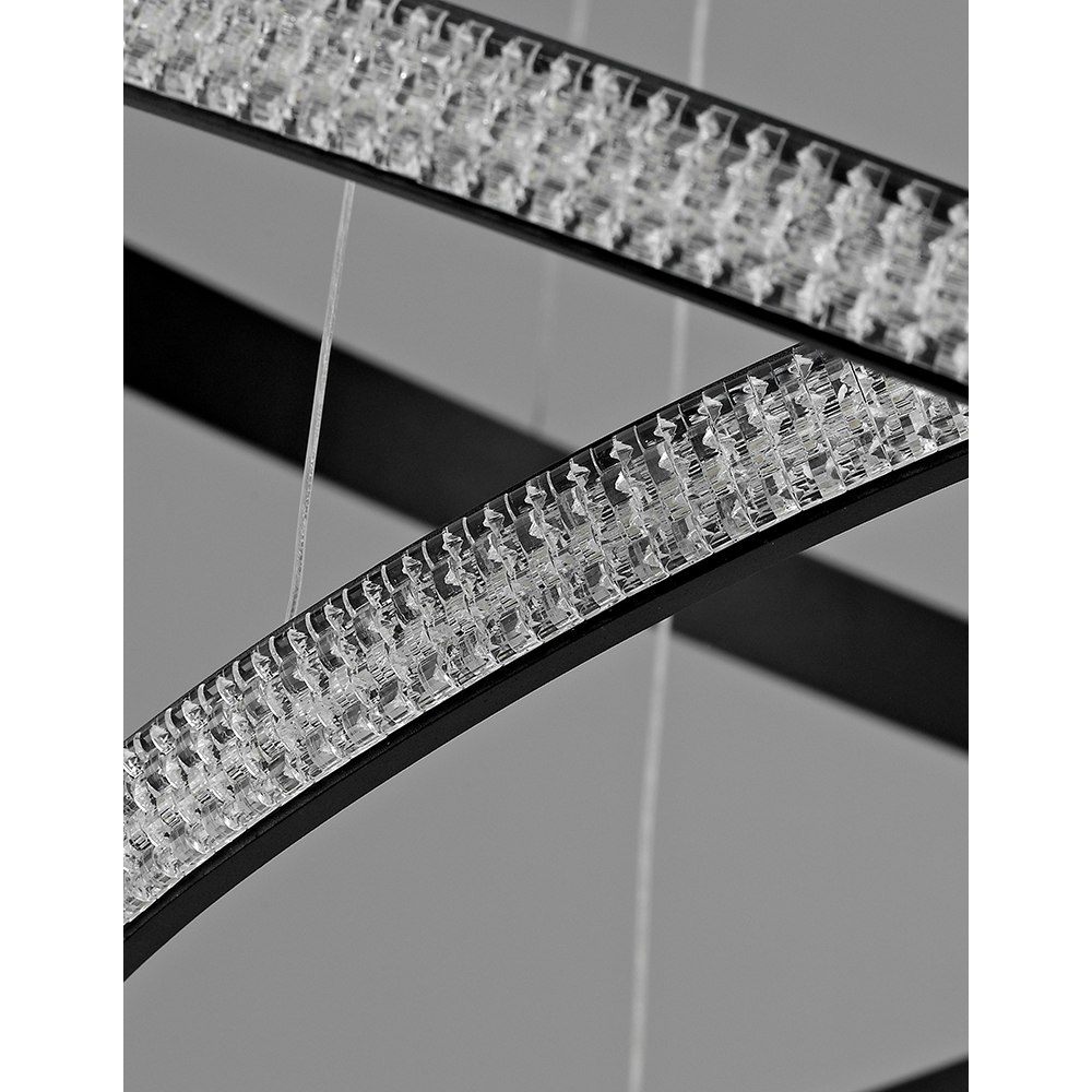 Nova Luce Nager LED Hängeleuchte Ø 67cm Schwarz thumbnail 5