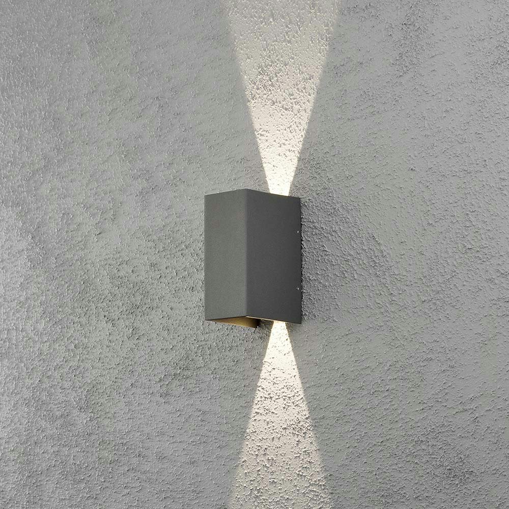 LED Außen-Wandlampe Cremona individuell verstellbarer Lichtaustritt Anthrazit zoom thumbnail 3