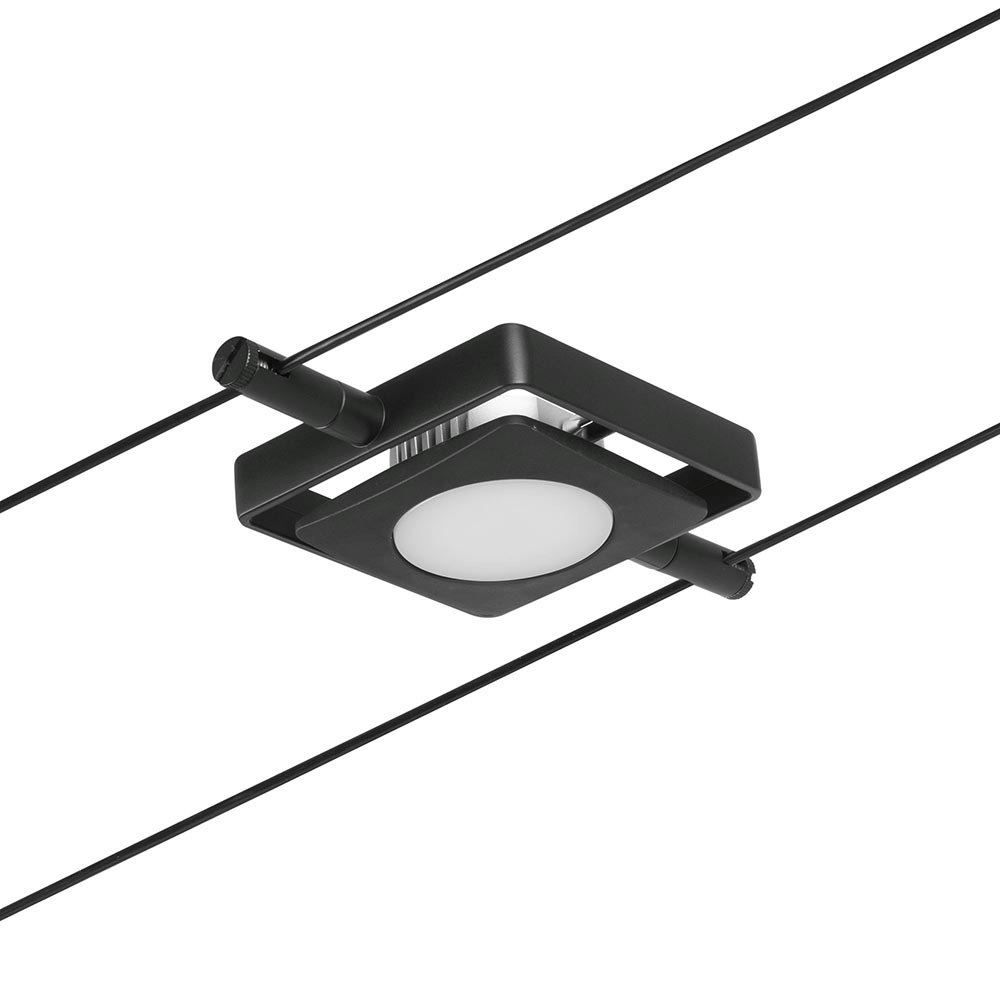 CorDuo LED Seilsystem Mac Einzelspot Schwarz-Matt, Chrom zoom thumbnail 4