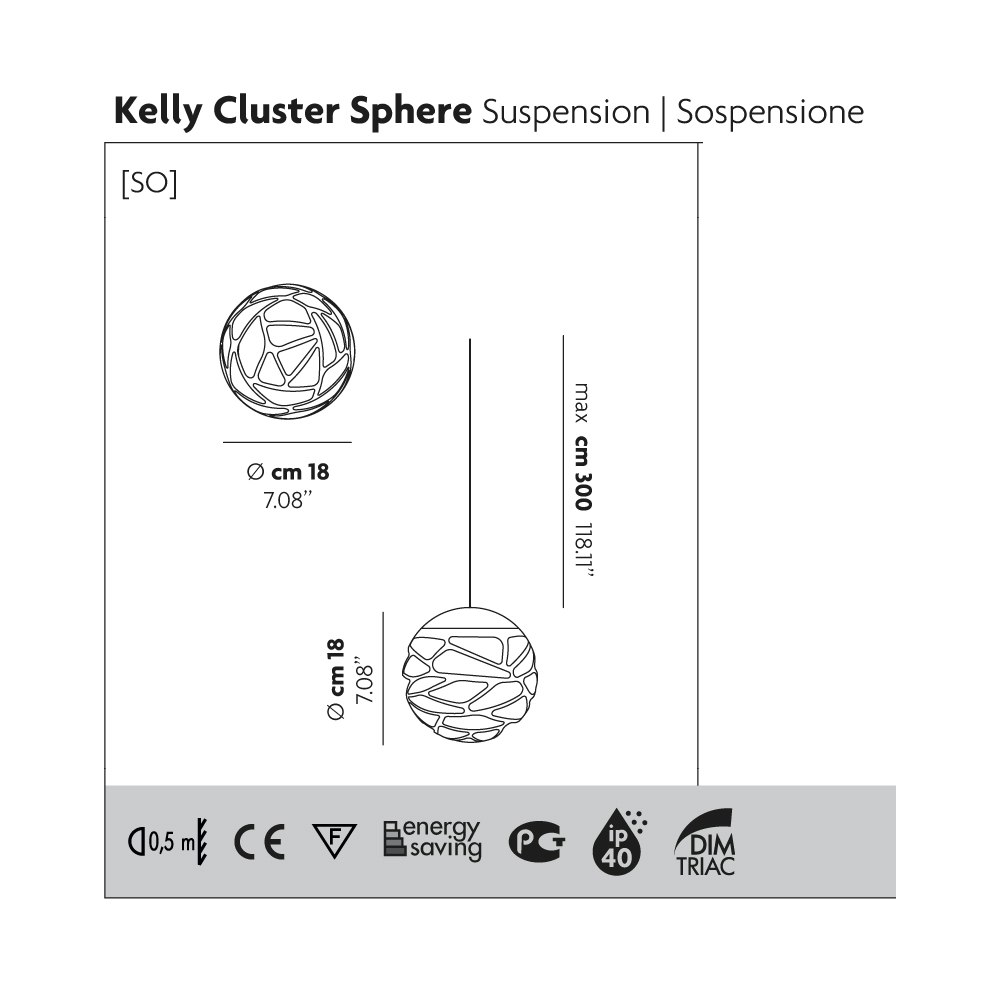 Lodes Kelly Cluster Sphere LED Pendellampe zoom thumbnail 6