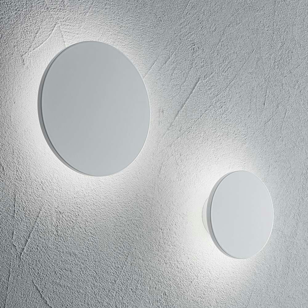 Ideal Lux LED Wandleuchte Cover Rund Klein Weiß 1