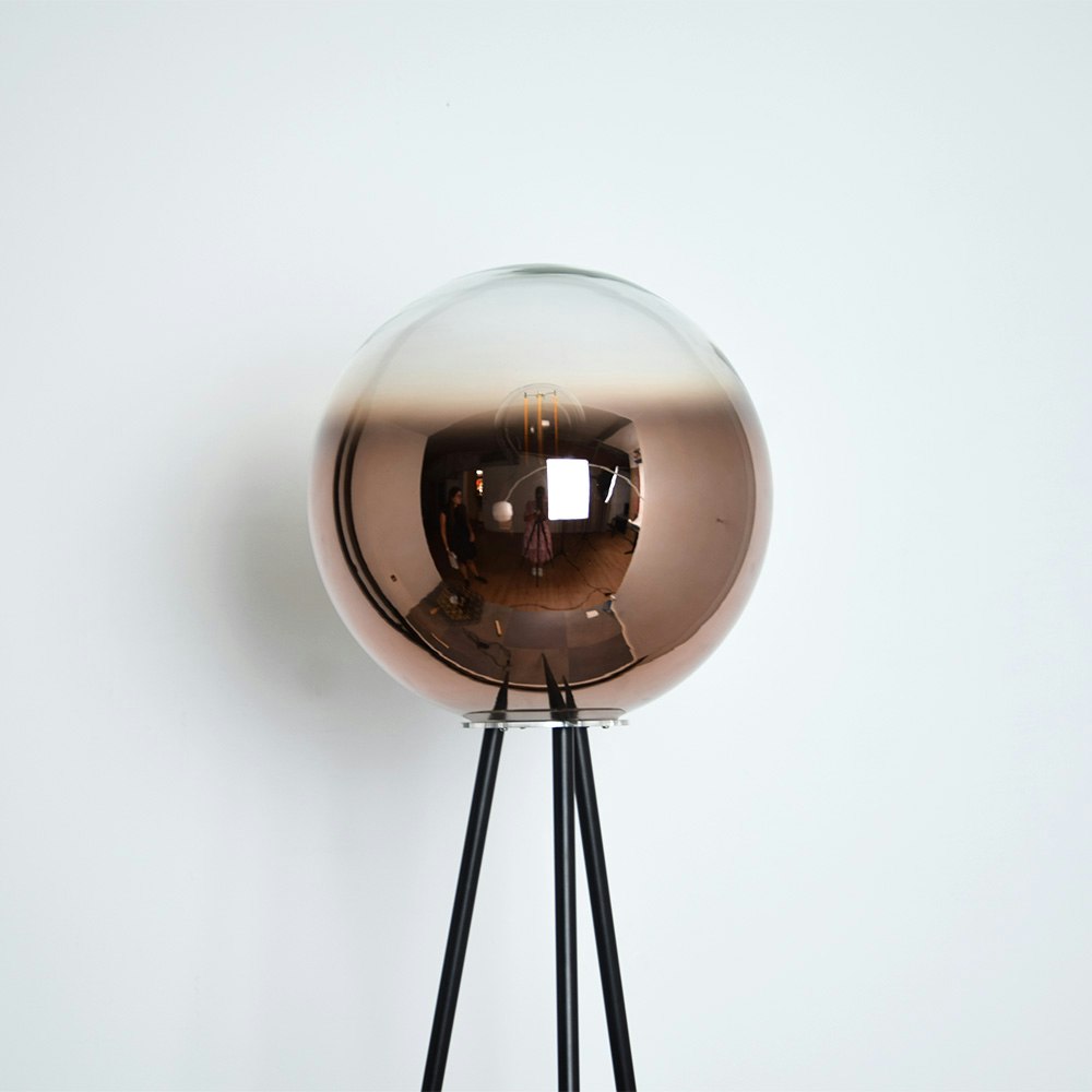 s.luce tripod floor lamp Orb Tripod 160cm with glass globe 2