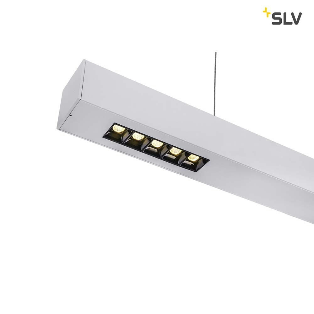 SLV Q-Line LED Pendelleuchte 2m Silber 4000K thumbnail 4